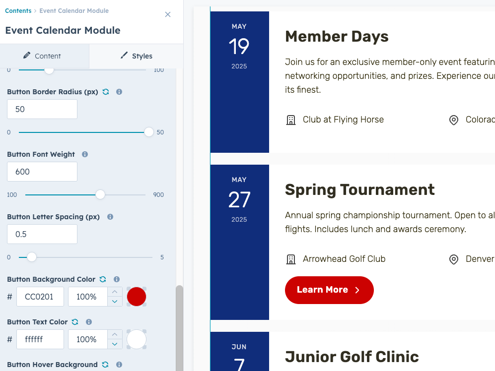 Fully Customizable Design